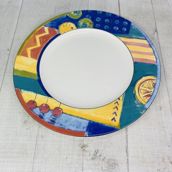 Mikasa HK 246 FORECAST Citrus Strong Chip Resistance China Dinner Plates Set 2 - Picture 4 of 13